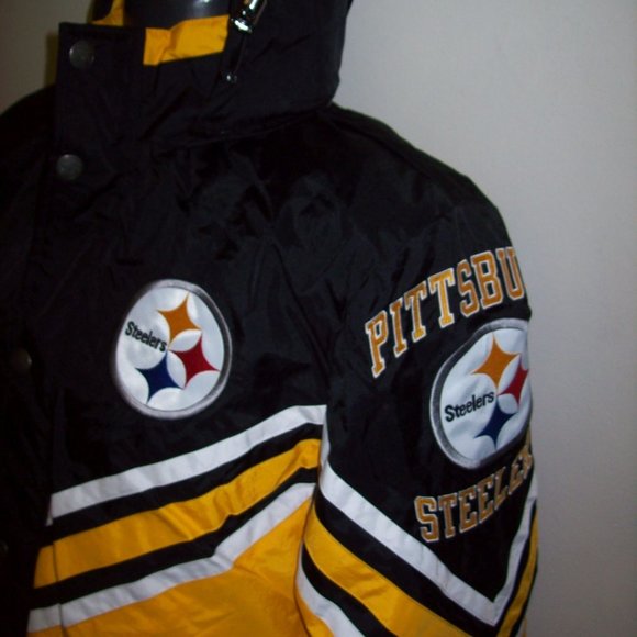 PITTSBURGH STEELERS Hooded Starter Full Zip Jacket S M L XL - Picture 6 of 13